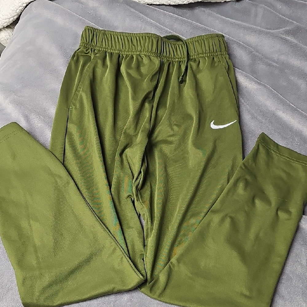 Nike Forest Green Joggers with White Logo